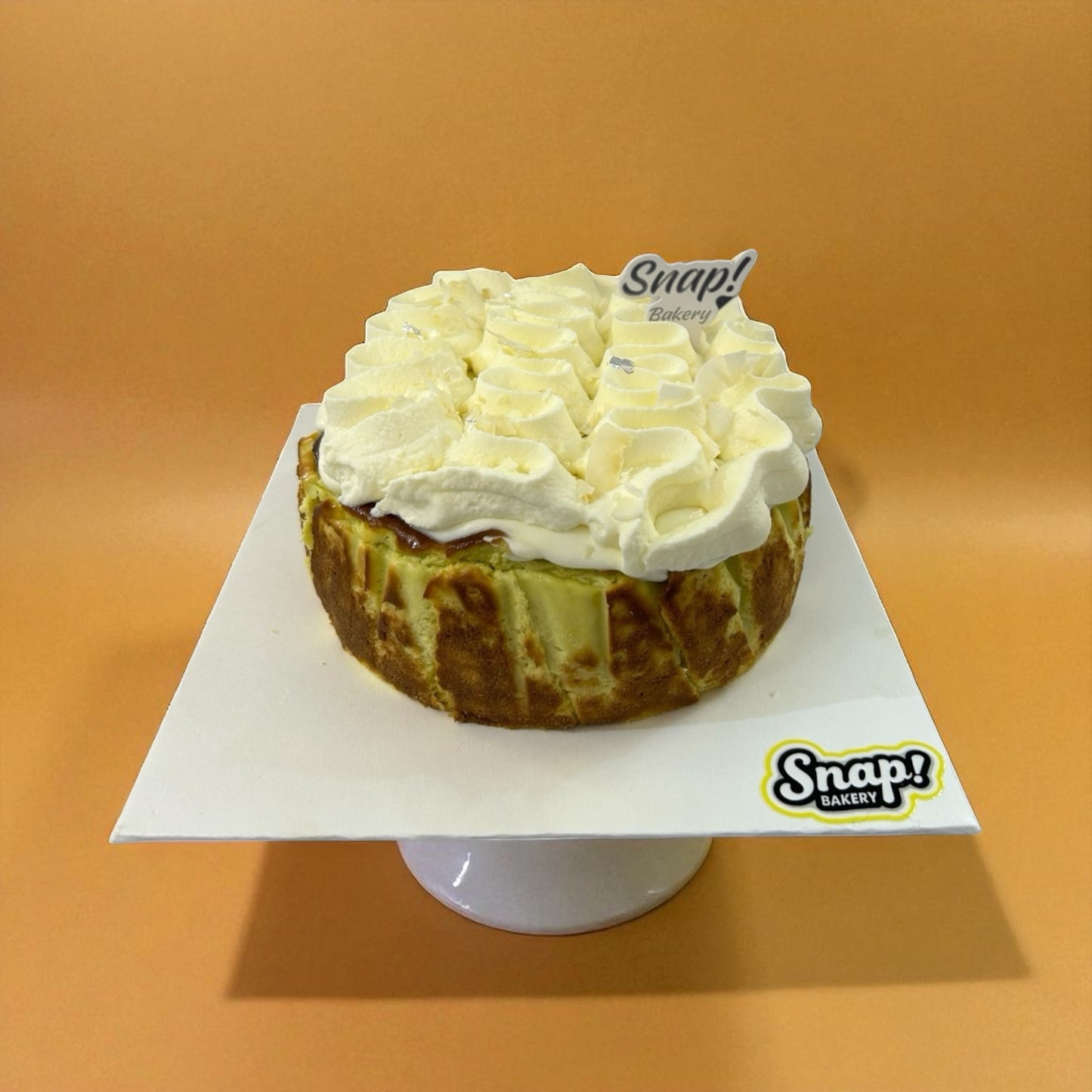 Pandan Coconut Basque Burnet Cheesecake