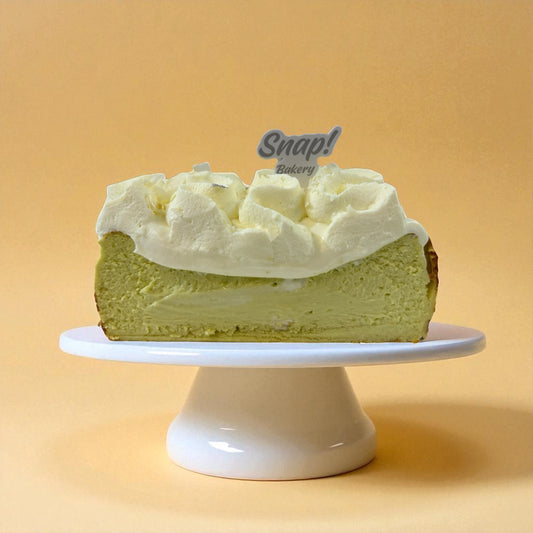 Pandan Coconut Basque Burnet Cheesecake