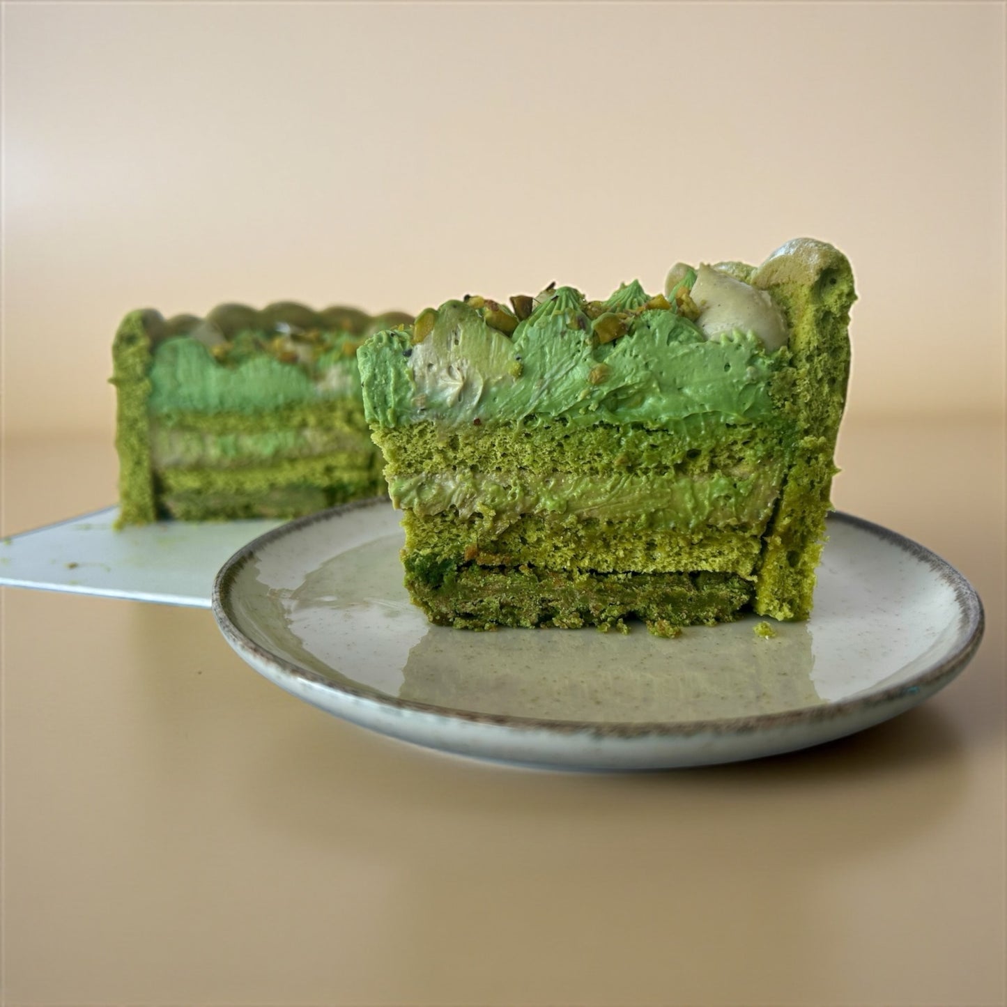 Pistachio Charlotte Cake
