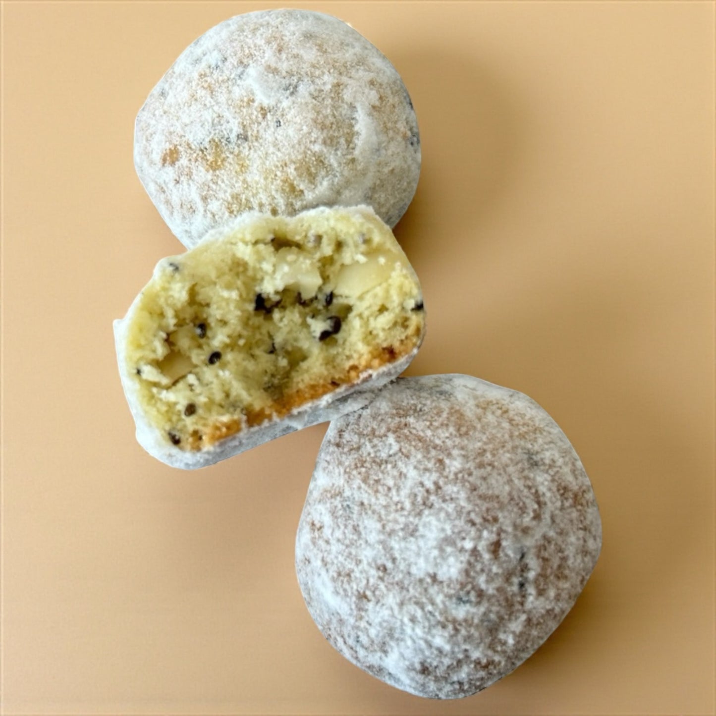 Chia Seed Macadamia Snowballs