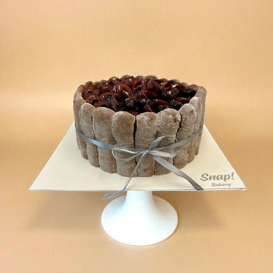 Black Forest Charlotte cake