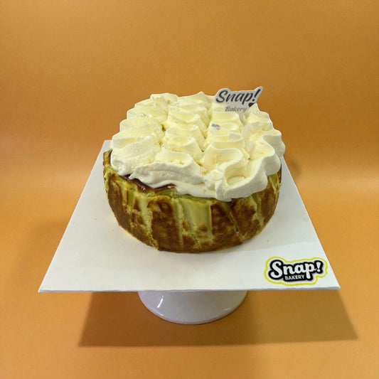 Pandan Coconut Basque Burnet Cheesecake