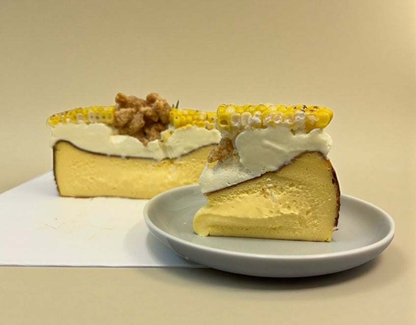 Sweet Corn Basque Burnt Cheesecake