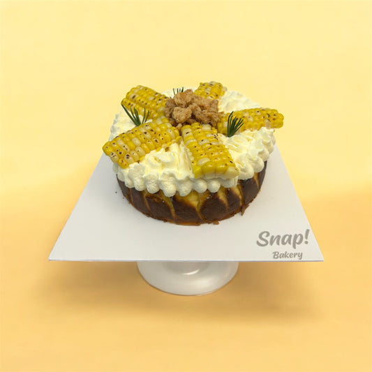 Sweet Corn Basque Burnt Cheesecake