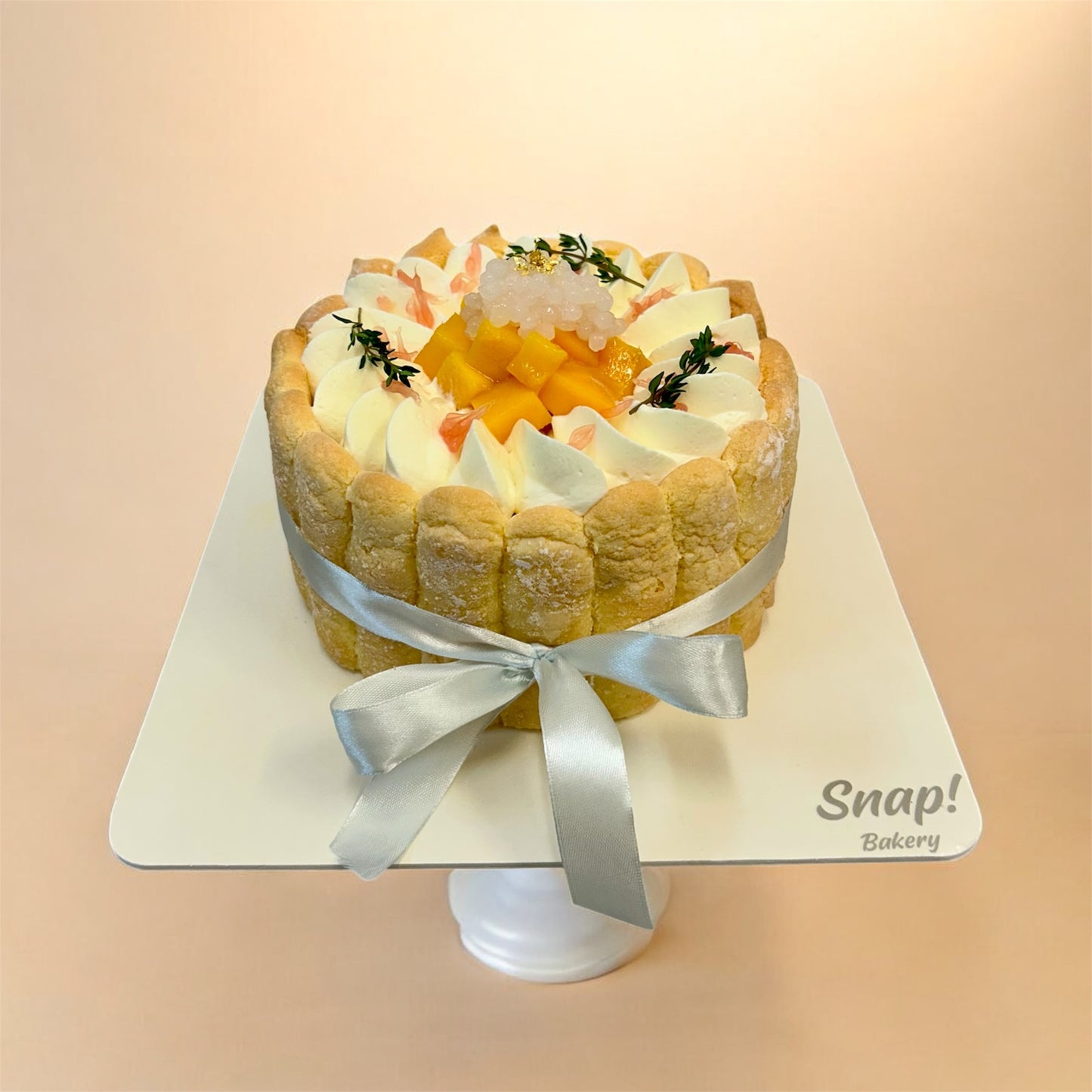 Mango Pomelo Sago Charlotte Cake