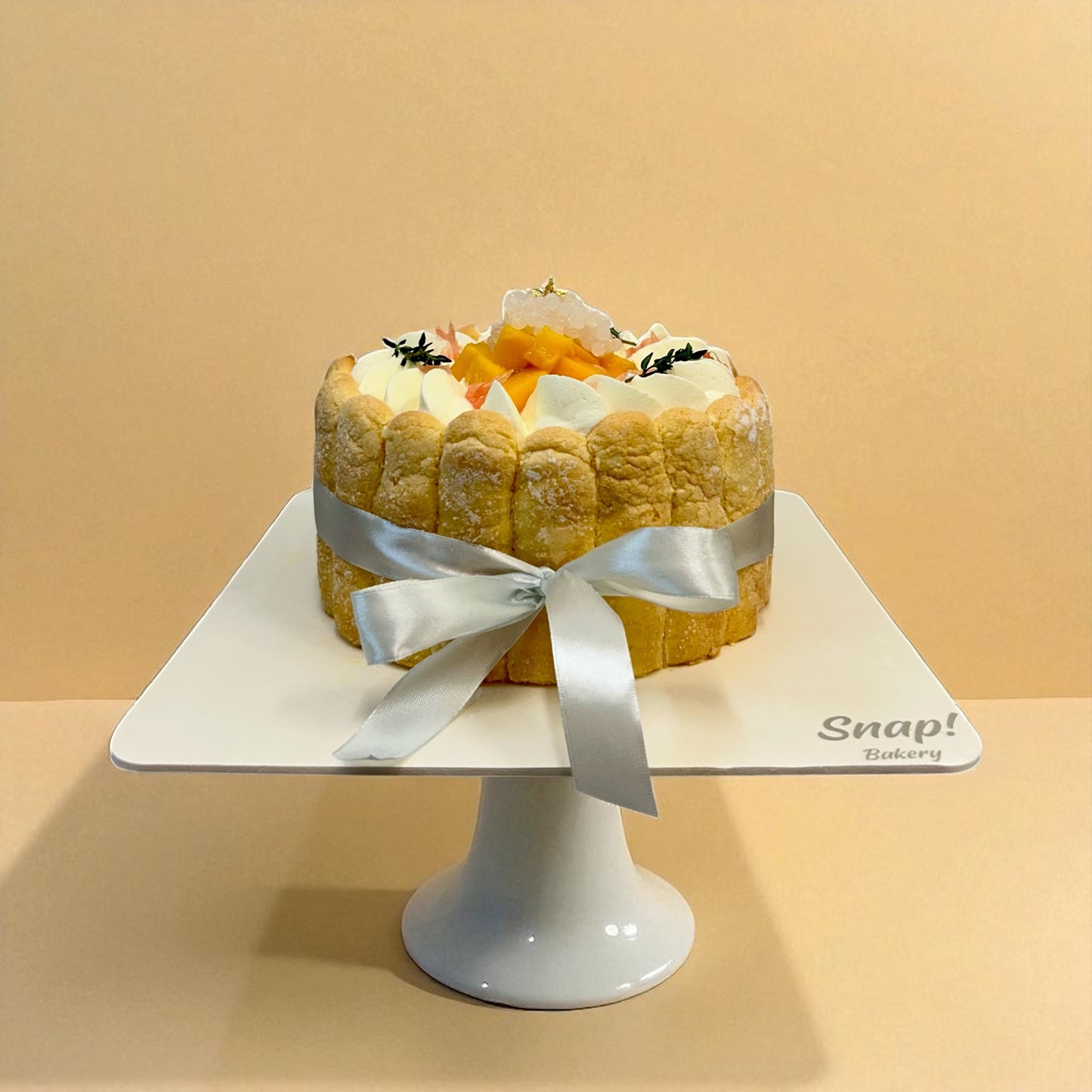Mango Pomelo Sago Charlotte Cake