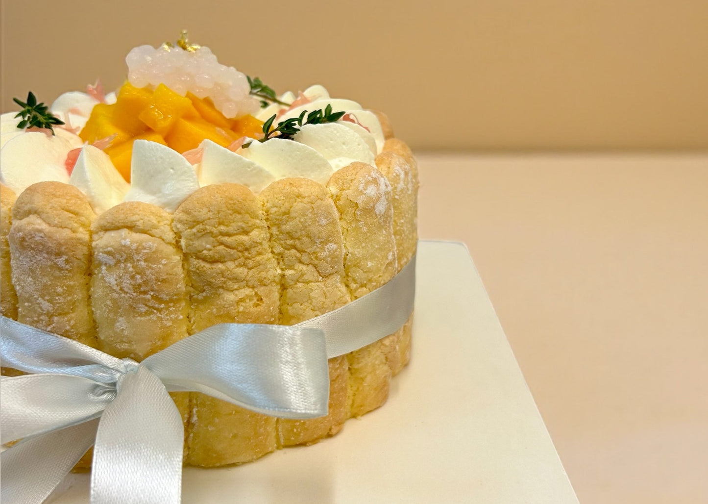 Mango Pomelo Sago Charlotte Cake