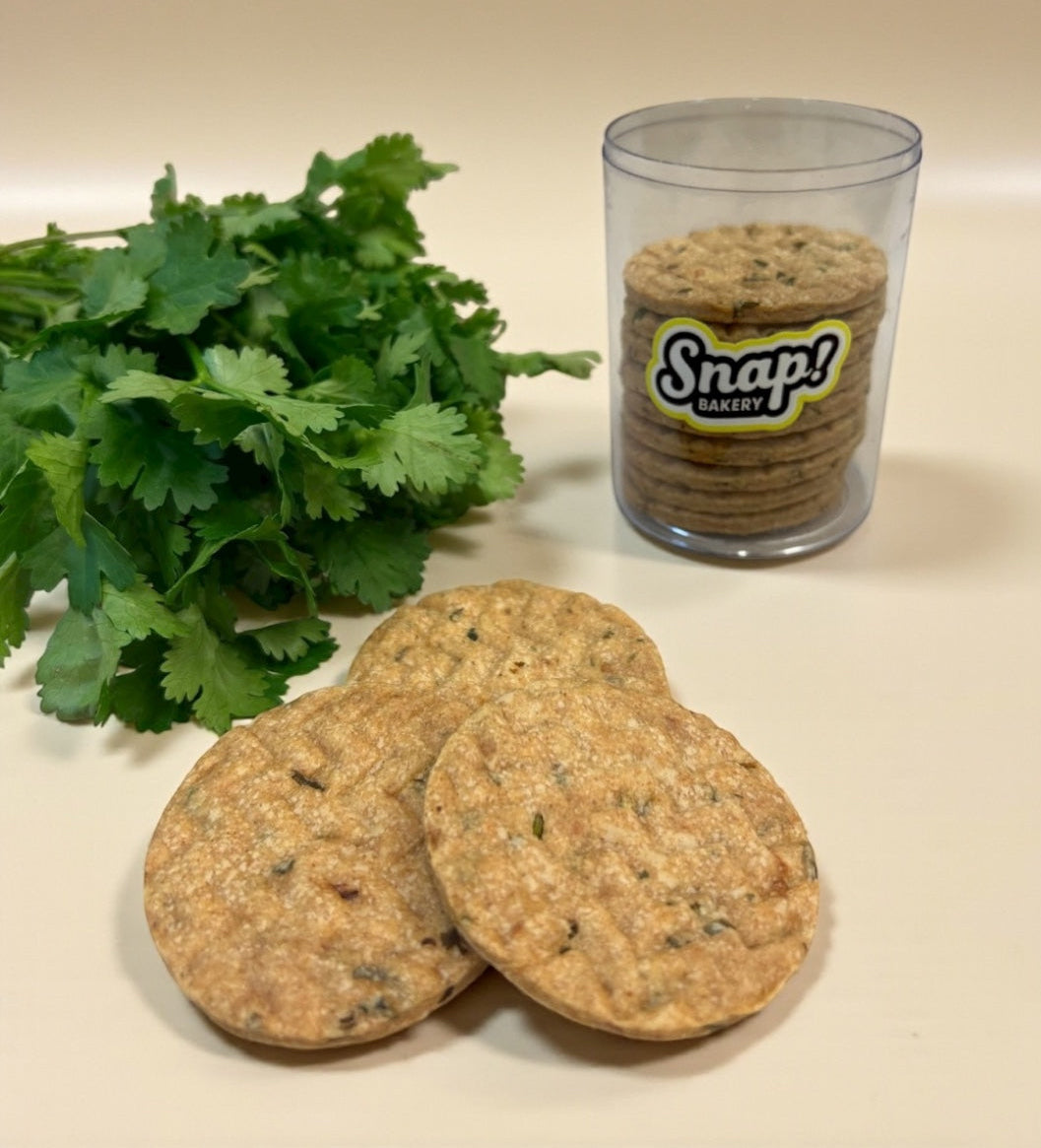 Garlic Chilli Coriander Whole Wheat Biscuit