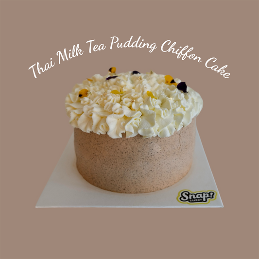 Thai Milk Tea Pudding Chiffon Cake