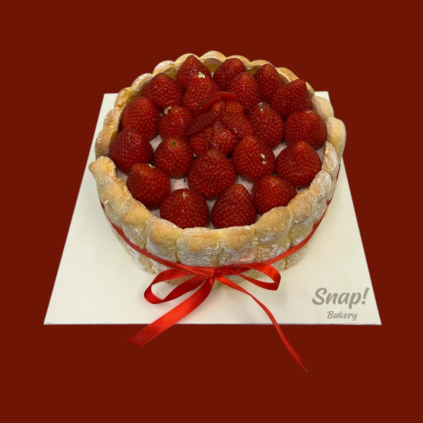 Strawberry Charlotte cake
