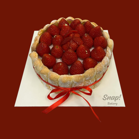 Strawberry Charlotte cake
