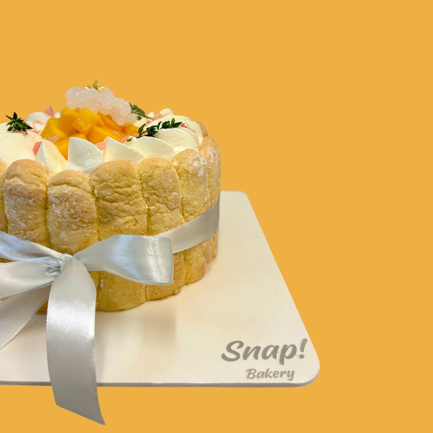 Mango Pomelo Sago Charlotte Cake