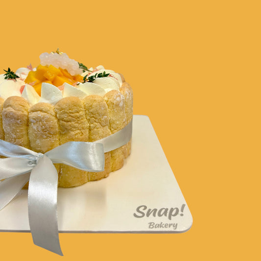 Mango Pomelo Sago Charlotte Cake