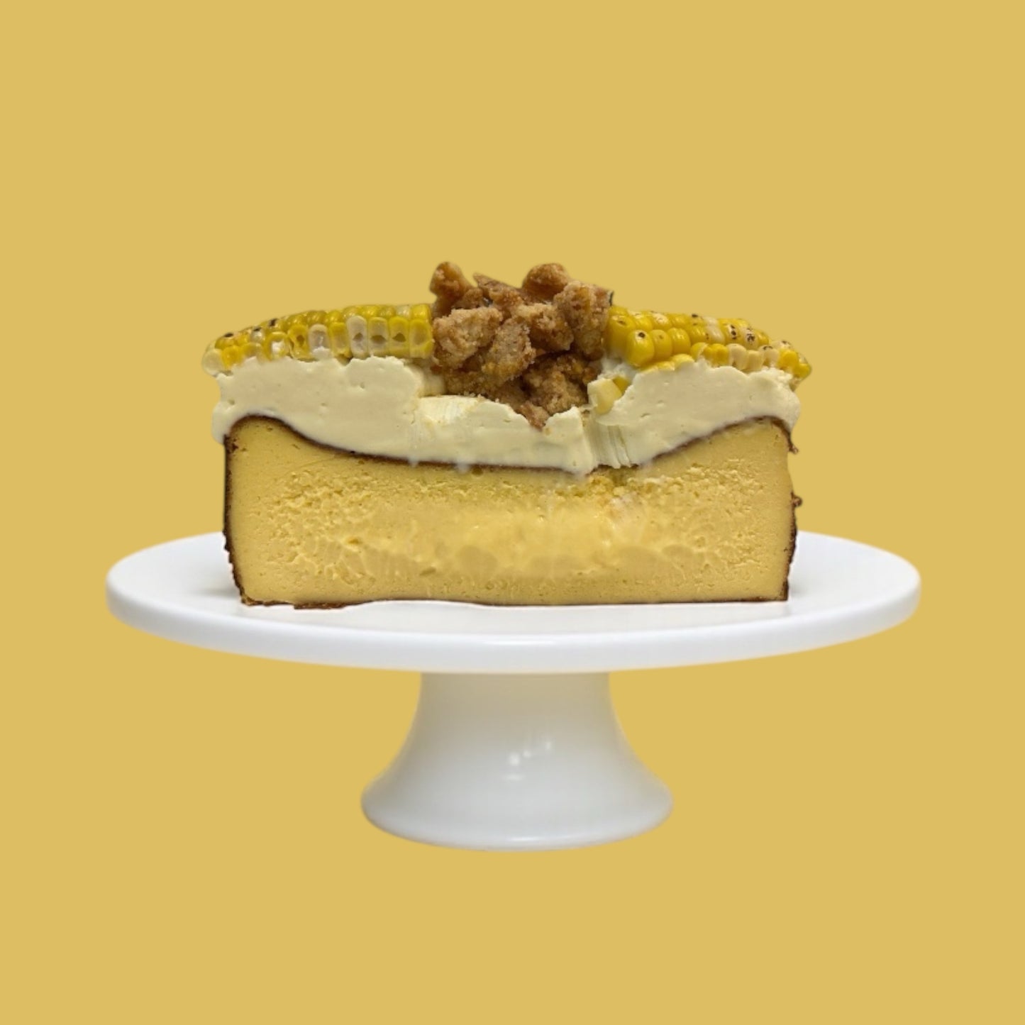 Sweet Corn Basque Burnt Cheesecake