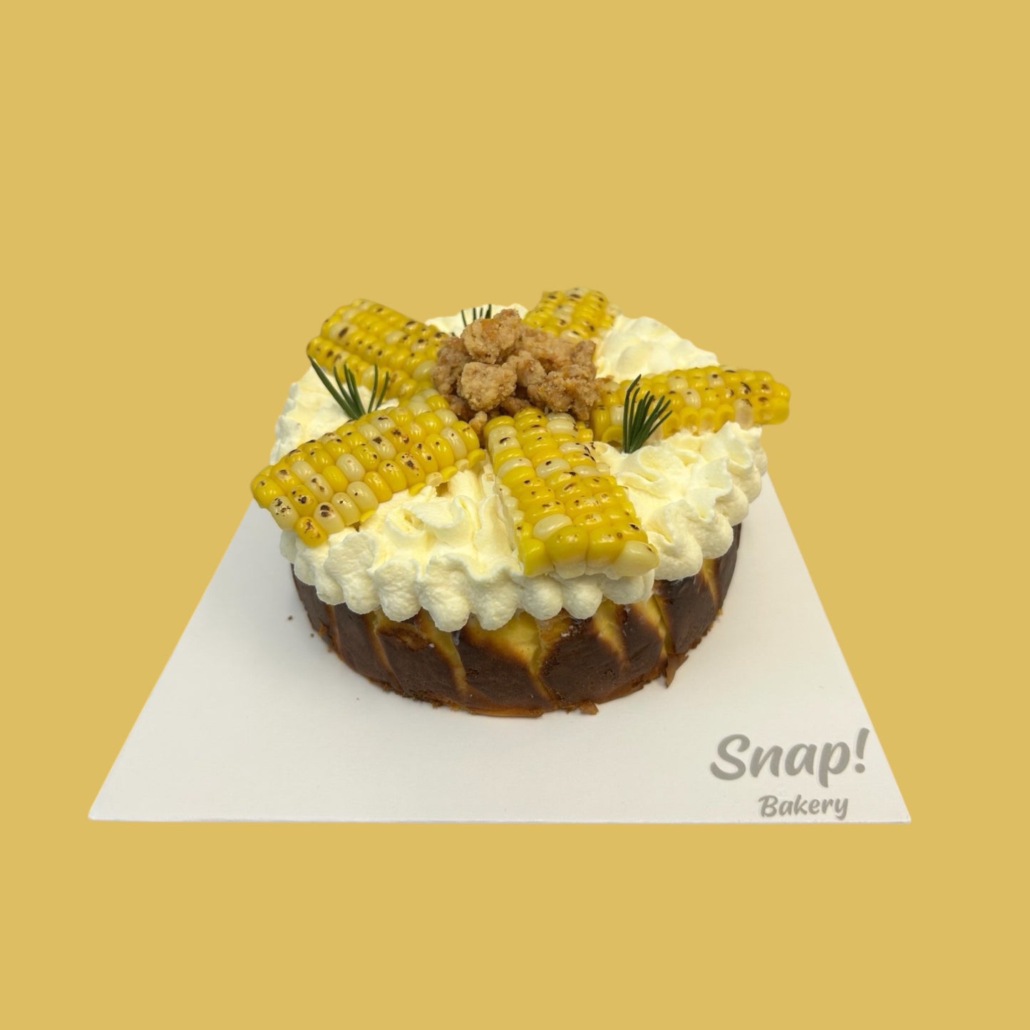 Sweet Corn Basque Burnt Cheesecake