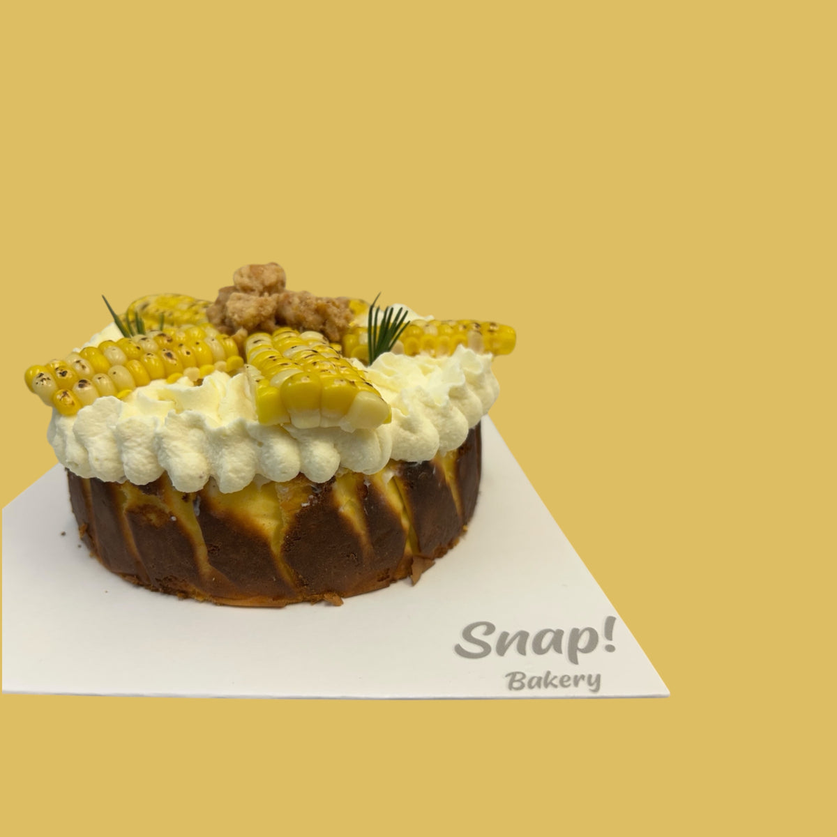 Sweet Corn Basque Burnt Cheesecake