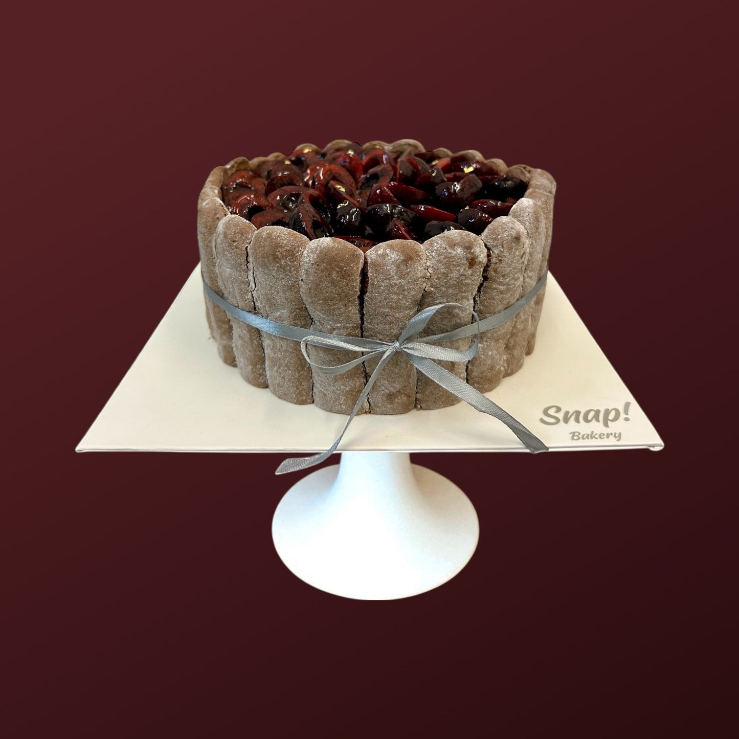 Black Forest Charlotte cake