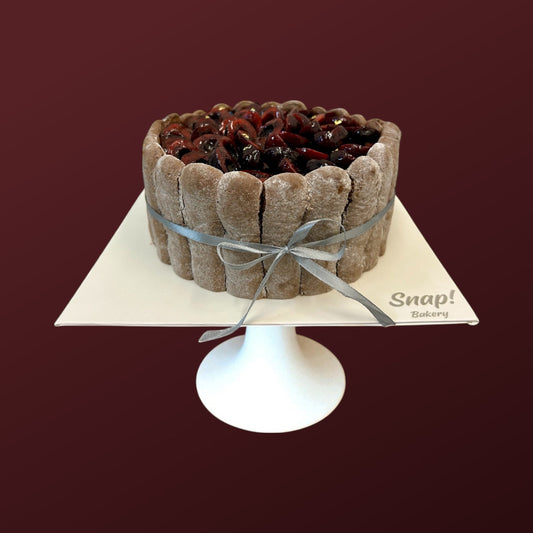 Black Forest Charlotte cake