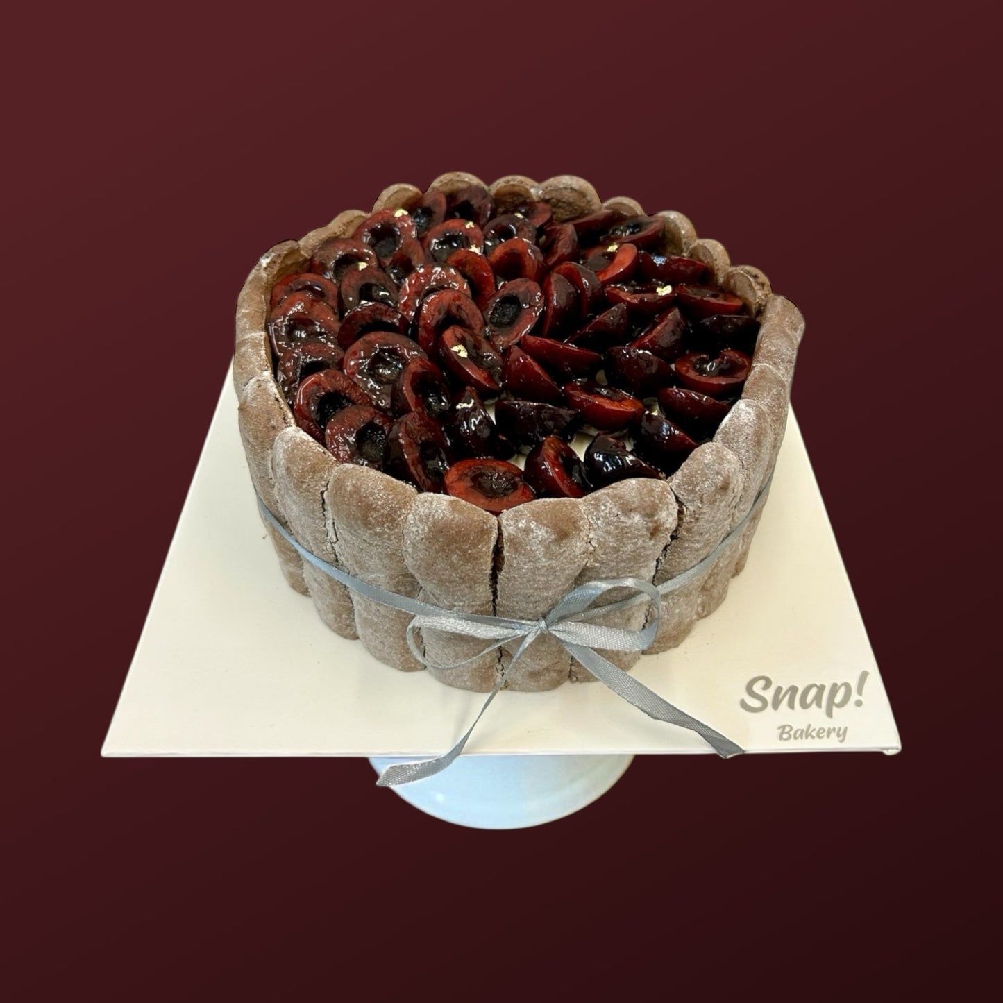 Black Forest Charlotte cake