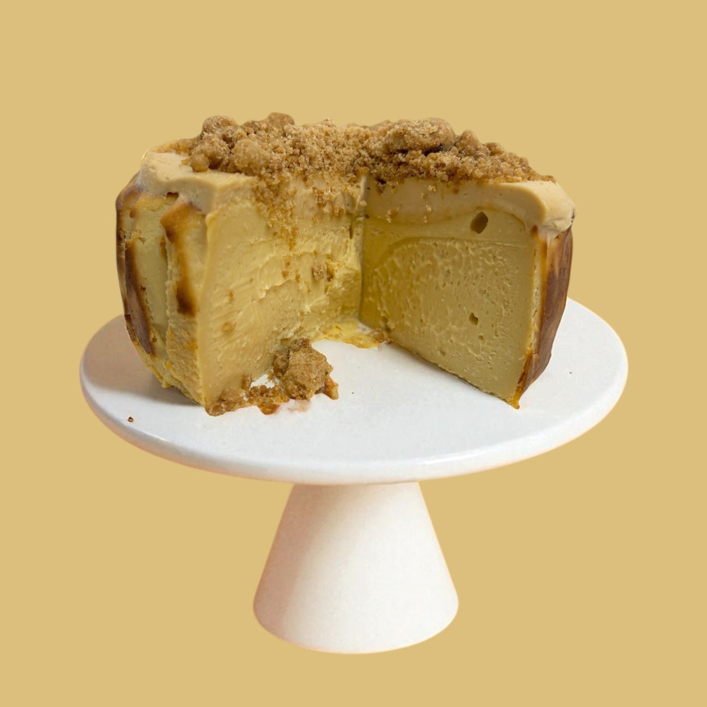 Peanut Butter Basque Burnt Cheesecake