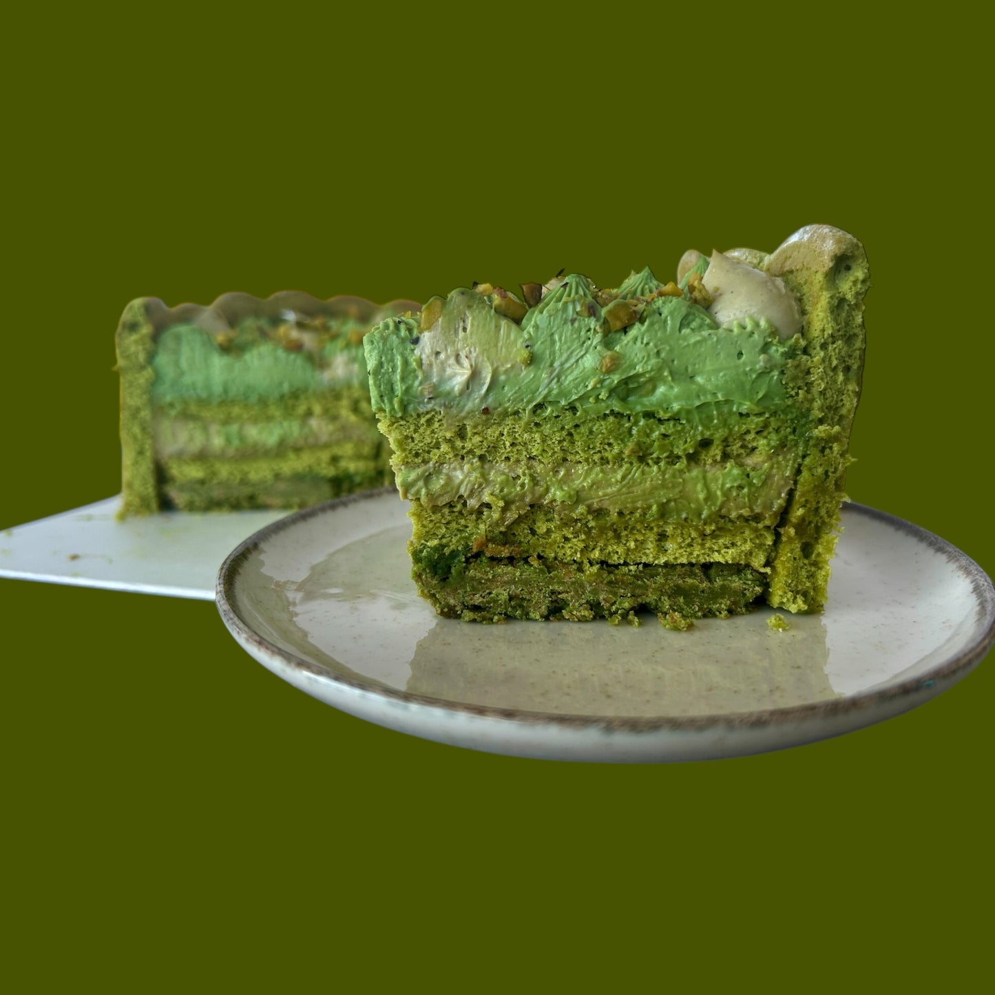 Pistachio Charlotte Cake