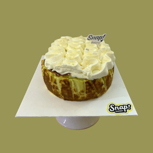 Pandan Coconut Basque Burnet Cheesecake