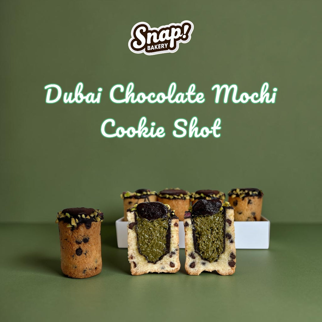 Dubai Chocolate Mochi Cookie Shot
