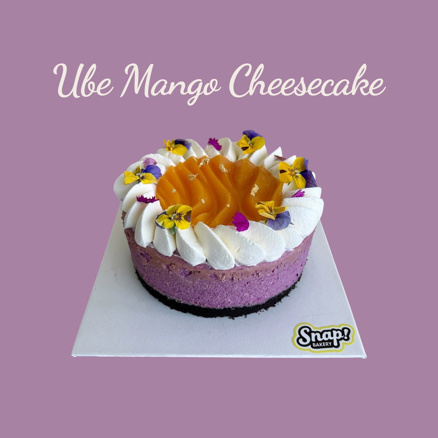 Ube Mango Cheesecake