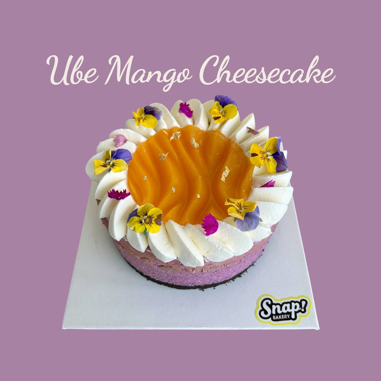 Ube Mango Cheesecake