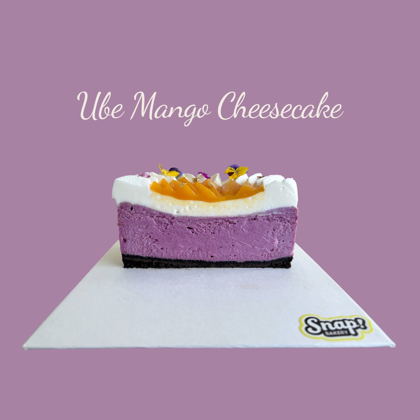 Ube Mango Cheesecake