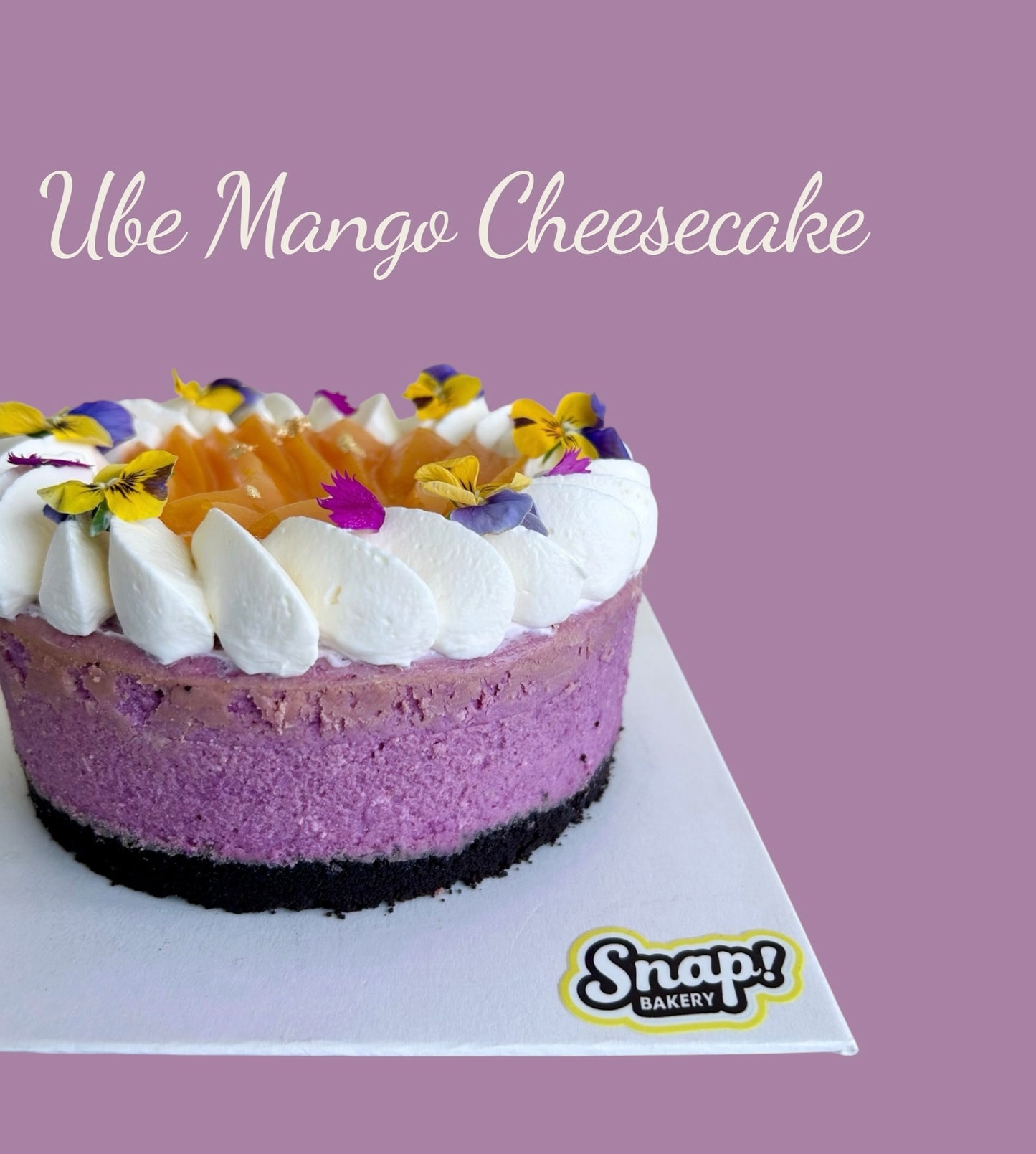 Ube Mango Cheesecake
