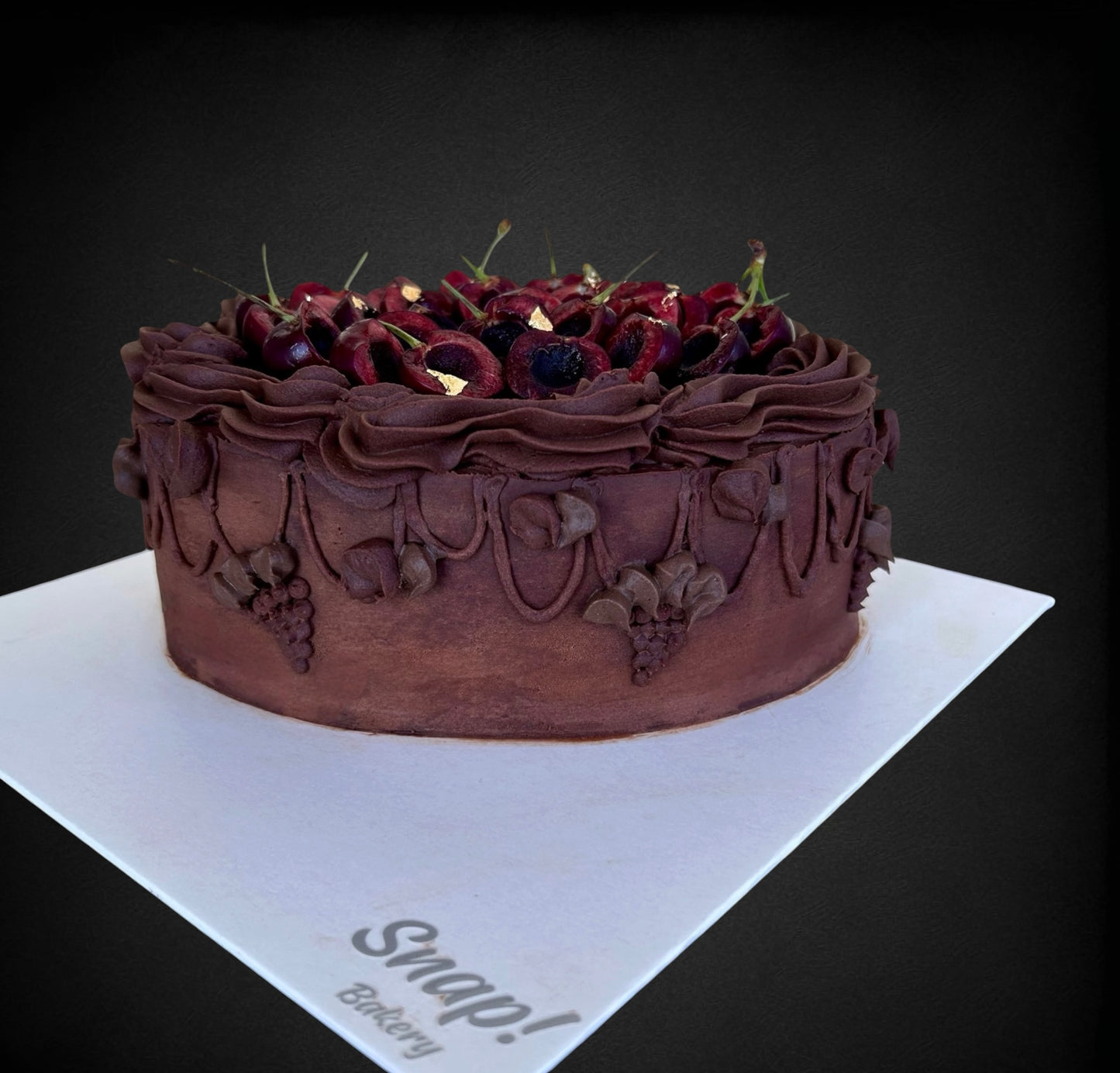 Vintage Cherry Mocha Cake
