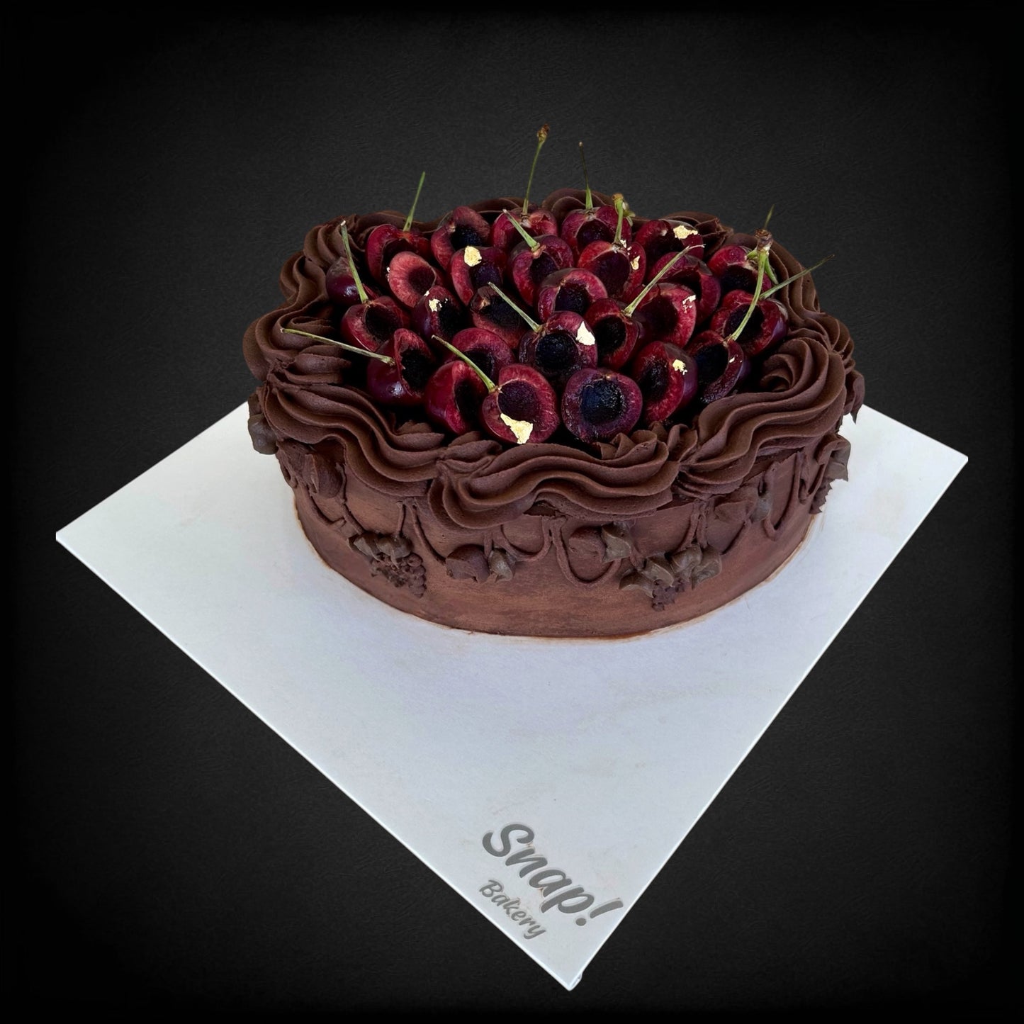 Vintage Cherry Mocha Cake