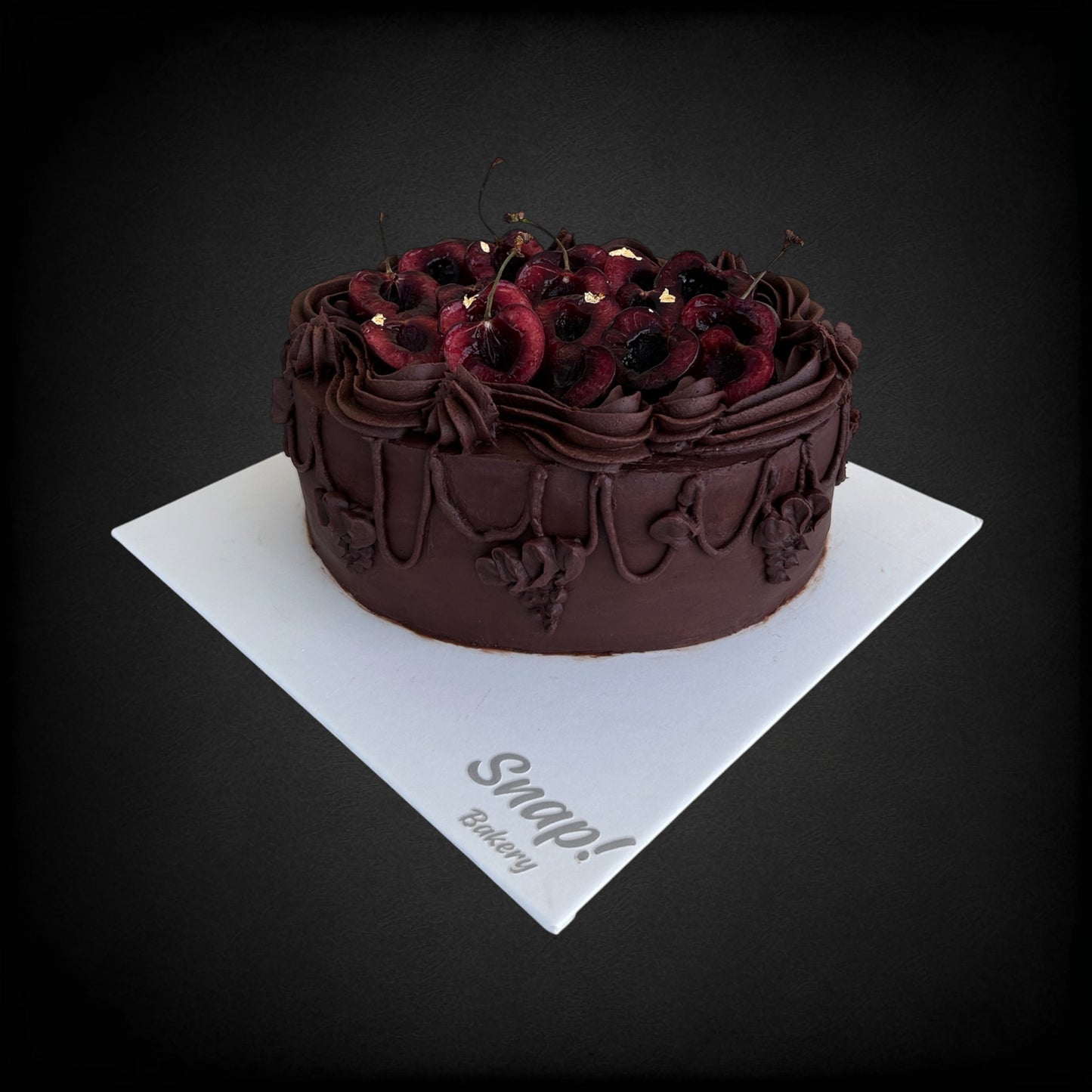 Vintage Cherry Mocha Cake