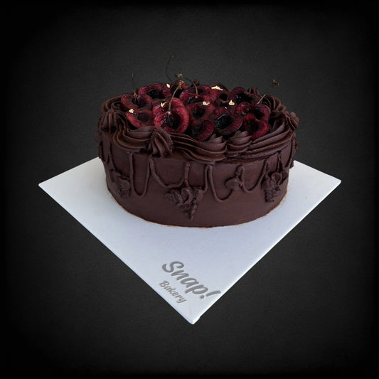 Vintage Cherry Mocha Cake