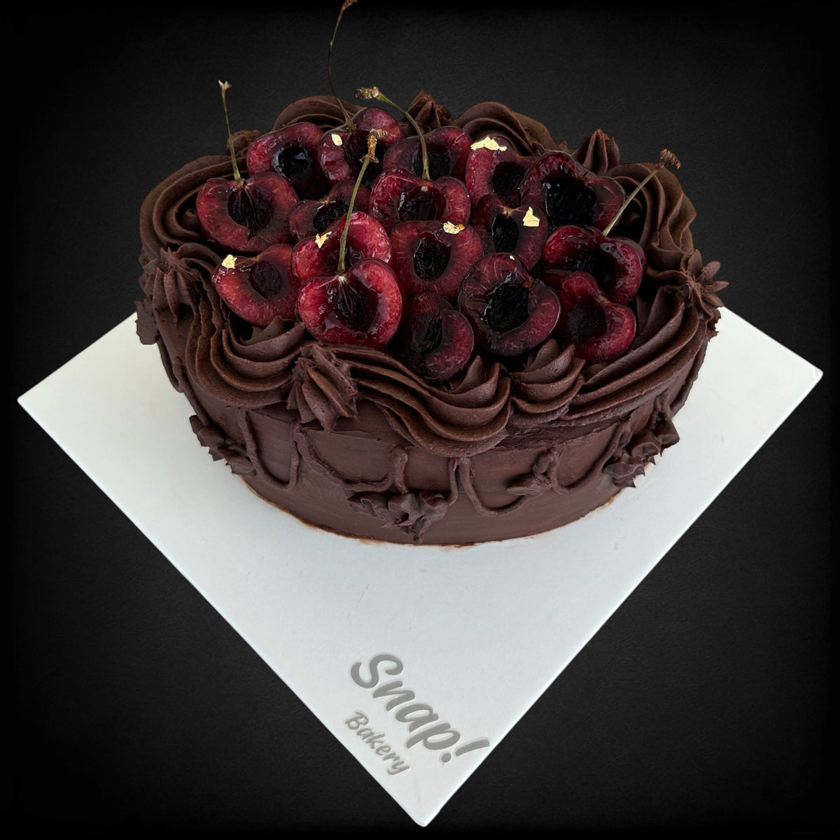 Vintage Cherry Mocha Cake