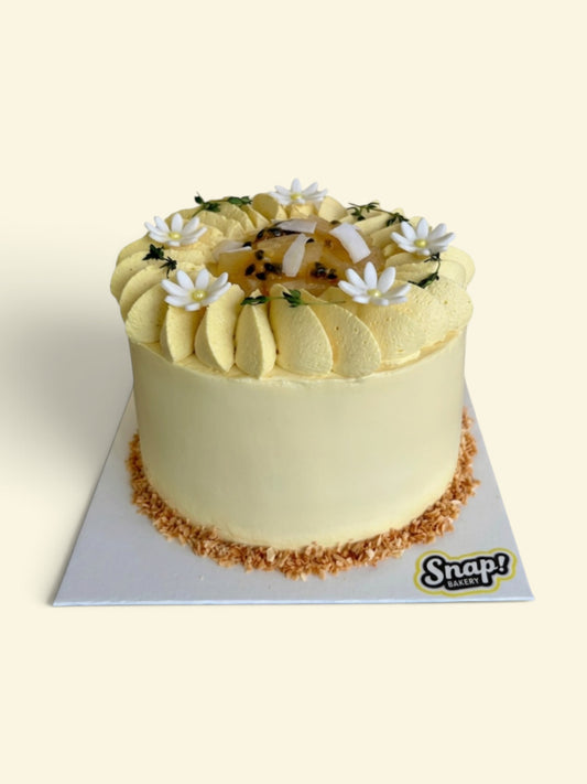 Pineapple Passion Fruit Pandan Cake